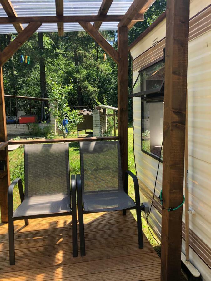 Ferienwohnung Mobilheim am Wald Bernau bei Berlin Exterior foto